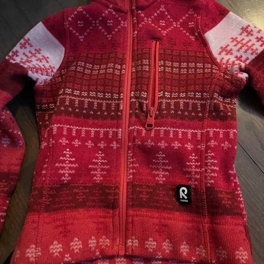 Reima zip up sweater